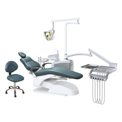 フレキシブル ヘッドレスト付き歯科ユニット - SDL-C0239 - Jiangsu Saikang Medical Equipment - LEDライト付き / 青色