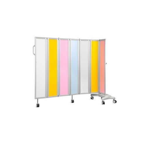キャスター付き医療用パーテーション - SKH049-7P - Jiangsu Saikang Medical Equipment - 移動型 / 折りたたみ式 / 7枚