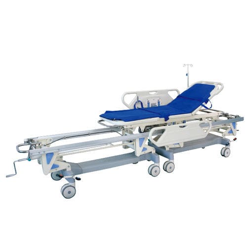 移動用ストレッチャー - YFTC-J2C - Jiangsu Yongfa Medical Equipment Technology - 手動式 / 高さ調節可能な / サイドレール付き
