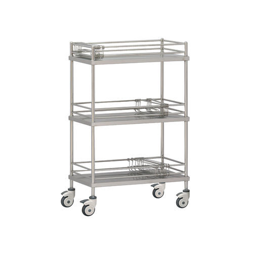 ステンレス製台車 - YFQ-T33 - Jiangsu Yongfa Medical Equipment Technology - 棚付き / 移動式
