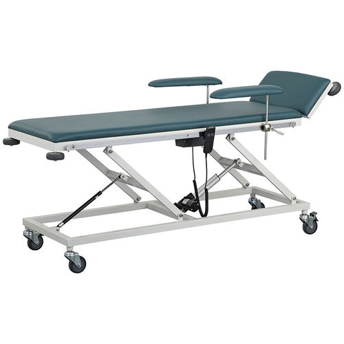 電動式診察台 - YFC-D03 - Jiangsu Yongfa Medical Equipment Technology - 高さ調節可能な / 背もたれ調節可能な / キャスター付き