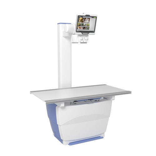 デジタル動物用レントゲンシステム - AeroDR VX - Konica Minolta Healthcare/コニカ - 台付き