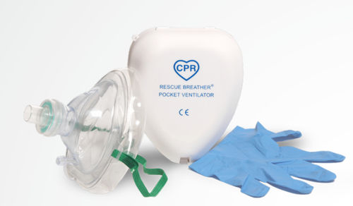 CPR用蘇生用マスク - Breather® - O-Two Medical Technologies - 医療訓練用 / 使い捨て / 透明