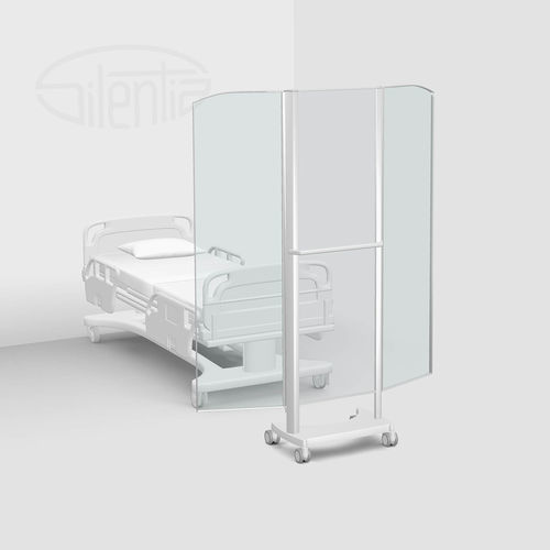 携帯型医療用パーテーション - ClearPanels™ - Silentia - 格納 / 移動型 / 3枚