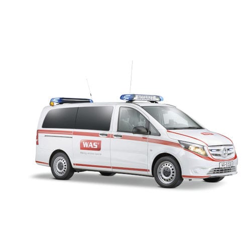 ワゴン車タイプ救急車 - WAS 100 - WAS - Wietmarscher Ambulanz- und Sonderfahrzeug - 自動