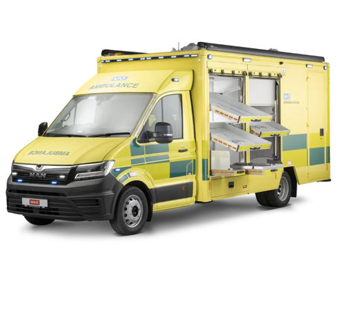 ボックスタイプ救急車 - WAS 900 - WAS - Wietmarscher Ambulanz- und Sonderfahrzeug - 酸素療法付き / 自動