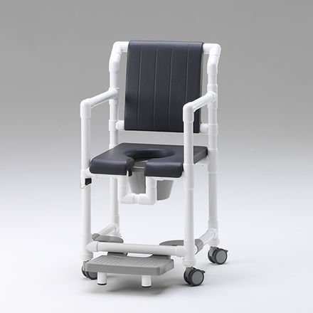 肘掛け付きシャワー用チェア - SCC 250 PPG - RCN Medizin - ローラー付き / スライド式フットプレート付き / カットアウトシ－ト付き