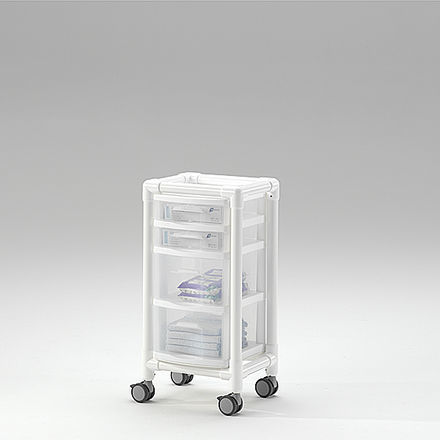 医療用バッグトロリー - KTW 100 - RCN Medizin - 輸送用 / 多機能 / 引き出し4段式