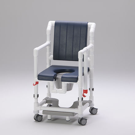 肘掛け付きシャワー用チェア - SCC 250 PPG SB HV - RCN Medizin - ローラー付き / スライド式フットプレート付き / カットアウトシ－ト付き