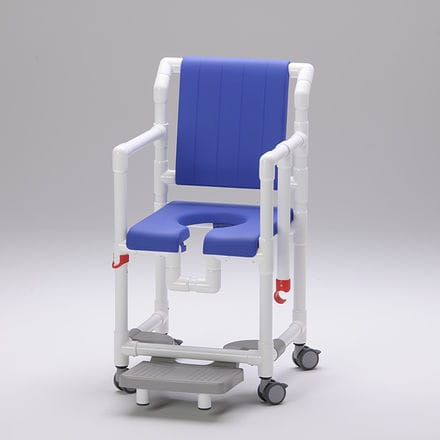 肘掛け付きシャワー用チェア - SC 100 PPG SB - RCN Medizin - ローラー付き / スライド式フットプレート付き / カットアウトシ－ト付き