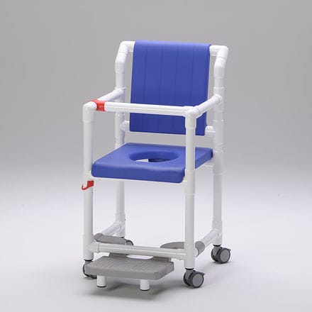 肘掛け付きシャワー用チェア - SC 100 PSG SB - RCN Medizin - ローラー付き / スライド式フットプレート付き / カットアウトシ－ト付き