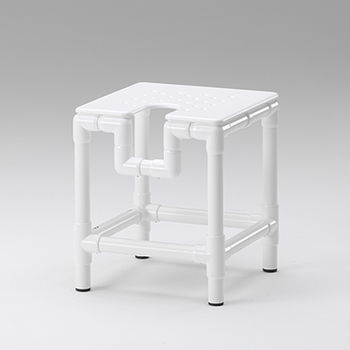 背もたれなしシャワー用スツール - DH 56 - RCN Medizin - カットアウトシ－ト付き / 肥満患者用 / プラスチック製