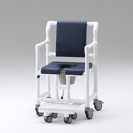肘掛け付きシャワー用チェア - SCC 250 XL PPG - RCN Medizin - ローラー付き / スライド式フットプレート付き / カットアウトシ－ト付き