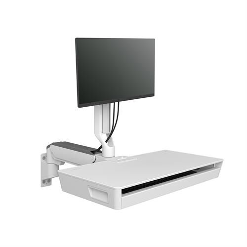 医療用コンピューターワークステーション - CareFit™  - Ergotron - 壁取り付け式 / モジュール式