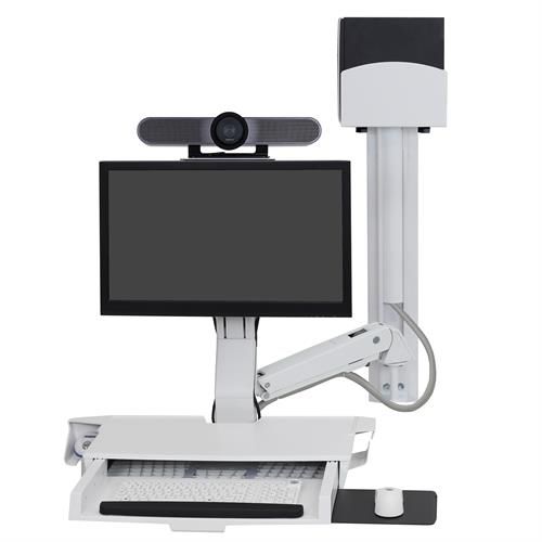 遠隔治療用コンピューターワークステーション - 45-594-216 SV  - Ergotron - 壁取り付け式