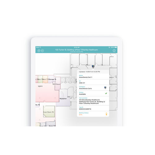 モニター用iOS アプリケーション - MobileView Locator - Securitas Healthcare - 医療用 / iOS