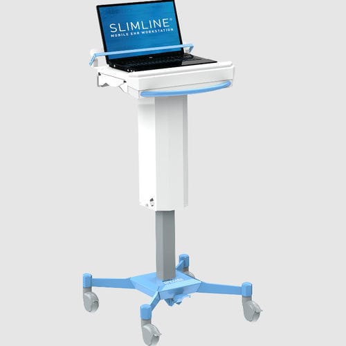 高さ調節可能なコンピュータ用台車 - SL-LA-0-00 - Enovate - 引き出し付き