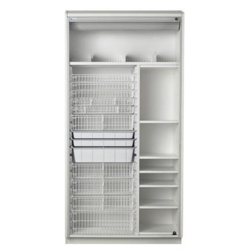 病院用キャビネット - 11124LC - Logiquip - 棚付き / 巻込戸付き / 固定型