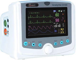 携帯型マルチパラメータモニター - GRADYVET 9100 - Grady Medical Systems - SpO2 / NIBP / RESP