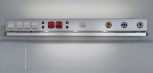 壁取り付け式べッドのヘッドユニット - M-PB05A - Medical Technologies LBI - 横型 / 集中治療室用 / 病室用