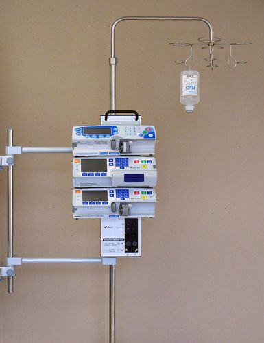 壁取り付け式IV スタンド - M-IS16 - Medical Technologies LBI - 4フック / シリンジ ポンプ用 / ステンレス鋼製