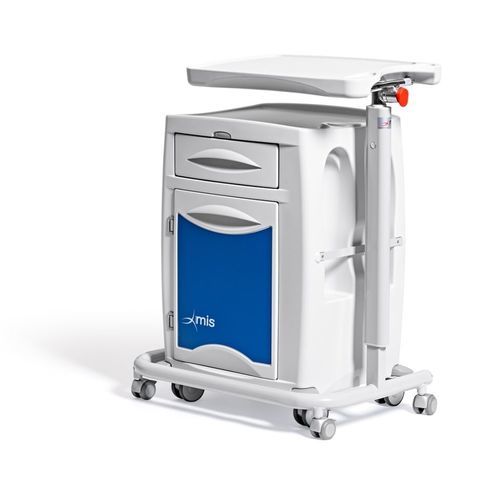 キャスター付きナイトテーブル - Cubo - Mis Medical - ベッドテーブル付き