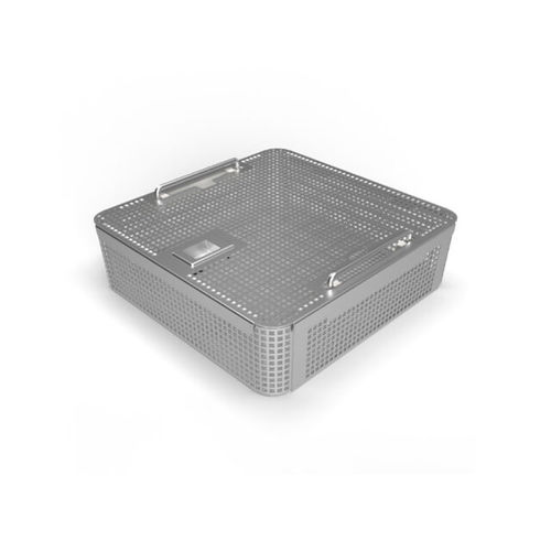 医療器具用滅菌バスケット - AS491 series - Aysam Orthopaedics - 有孔 / 金綱