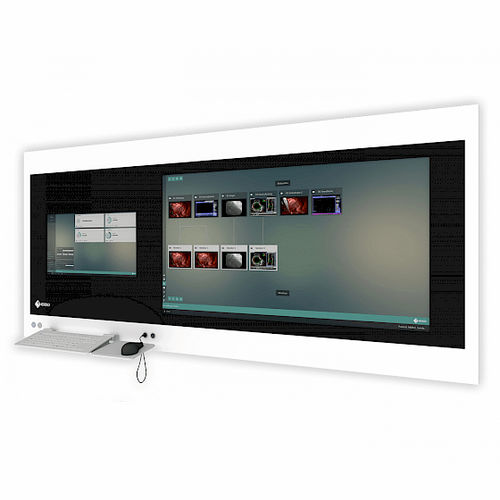 医療用コンピューターワークステーション - CuratOR® SP2-24-49 - EIZO GmbH - 壁取り付け式 / はめ込み式 / 防水性