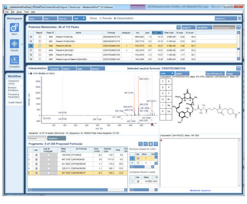 分析ソフト - MetabolitePilot™ - SCIEX - 可視化 / 解析 / 質量分析法用