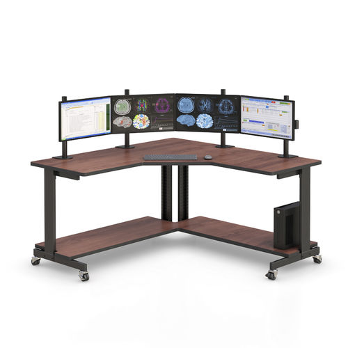 医療用コンピューターワークステーション - Corner Smart Cart - AFC Industries - ポータブル