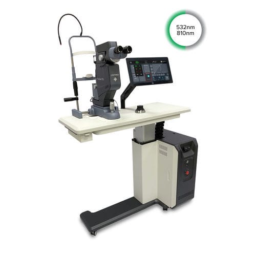 網膜光凝固用レーザー - TruScan Pro 532/810 - LIGHTMED Corporation - 線維柱帯形成術用 / 経強膜毛様体光凝固術用 / 結晶性
