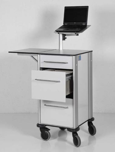 医療書類用台車 - ZARGES - 輸送用 / 引き出し付き / ラップトップコンピューター用ホルダー付