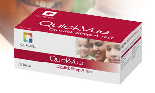感染病用迅速検査キット - QuickVue® - Quidel - 連鎖球菌A / 研究所用 / 咽喉