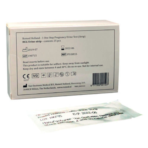 妊娠迅速検査キット - PT-DIP25  - Romed Holland - hCG