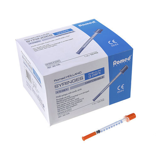 インスリン用シリンジ - 3IS-1ML - Romed Holland - 1ml / 使い捨て / 無菌