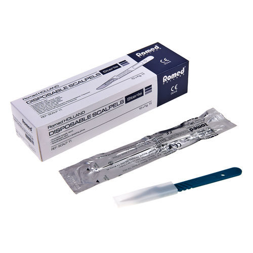 プラスチックハンドルメス - SCALP-10 - Romed Holland - 交換可能な刃