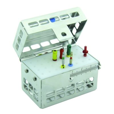 歯科器具用滅菌カセット - 182150 - NICHROMINOX - 有孔 / ステンレス