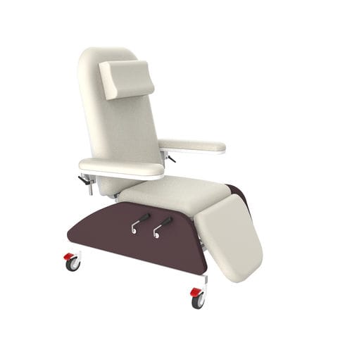 油圧式血液透析アームチェア - PY-YS - Nanning Passion Medical Equipment - 3セクション / キャスター付き / トレンデレンブルグ体位