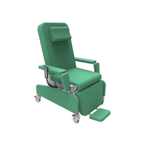電動式採血用アームチェア - PY-YD-810 - Nanning Passion Medical Equipment - 3セクション / キャスター付き / レッグレスト付き