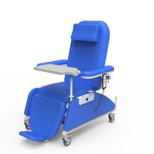 電動式血液透析アームチェア - PY-YD-810 - Nanning Passion Medical Equipment - 3セクション / 化学療法用 / キャスター付き