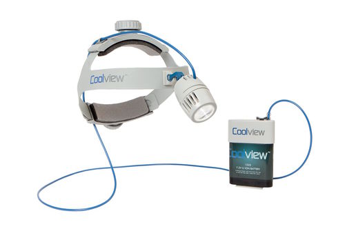 外科用ヘッドライト - 1400 XT - Coolview - LED / 充電式バッテリー付き