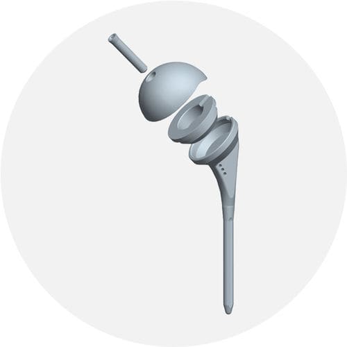 再置換人工肩 - SCULTRA II  - EUROS - セメント固定