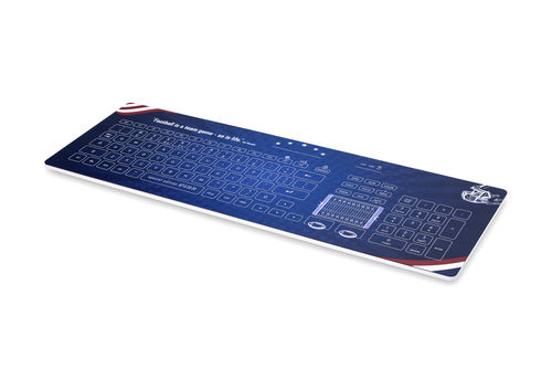 テンキー医療用キーボード - Cleankeys® CK4 - GETT Gerätetechnik - タッチパッド付き / インターナショナルレイアウト付き / ポインティングデバイス付き