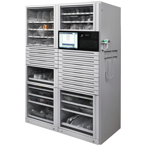 薬局用自動分配ケース - XT - OMNICELL - 薬 / コンピューター付き / タッチスクリーン付き