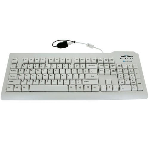 テンキー医療用キーボード - Clean Glow™ - Seal Shield - ステンレス製 / 消毒可能 / USB