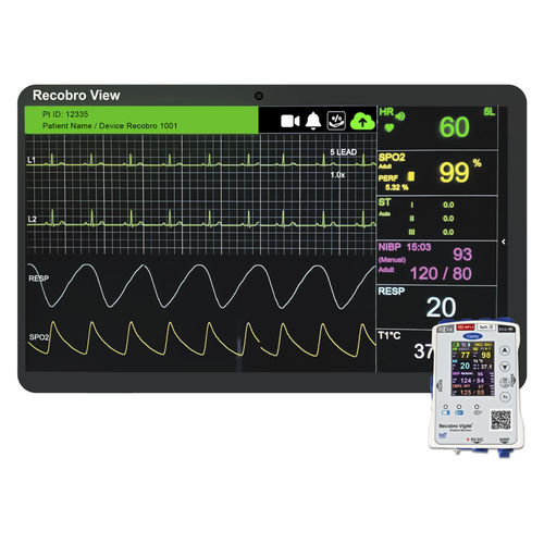 携帯型患者モニター - RecobroView  - Clarity Medical - コンパクト / ECG / TEMP