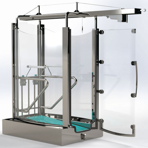 沈んだトレッドミル - Hydro-Trainer - PHYSIO-TECH - 手すり