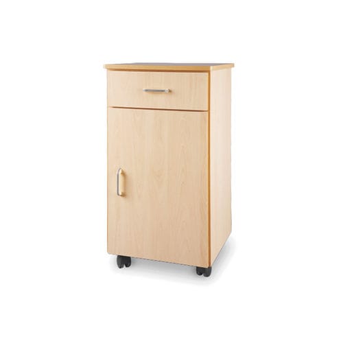 キャスター付きナイトテーブル - 10.ME.1807 - JMS Healthcare Furniture - ワードローブ付き / 引き出し付き
