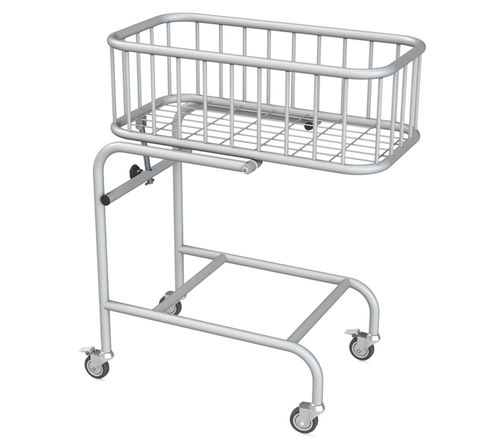 子供用病院用バシネット - 10.MC.7102 - JMS Healthcare Furniture - 高さ固定タイプ / キャスター付き / ステンレス製