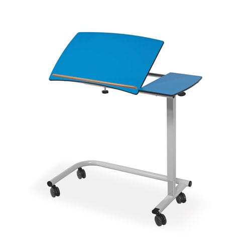 キャスター付きオーバーベッドテーブル - 10.ME.1827 - JMS Healthcare Furniture - 傾斜 / 手動操作